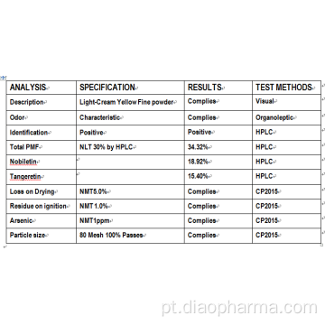 10-50% de extrato de planta HPLC